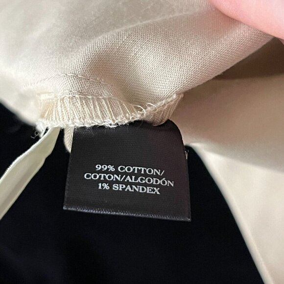 Ann Taylor Zip Front Khaki Mini Skirt Size 8 Front Pockets Cotton Blend - Picture 7 of 9